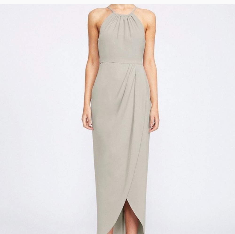 Gorgeous draped halter tulip gown by shona joy